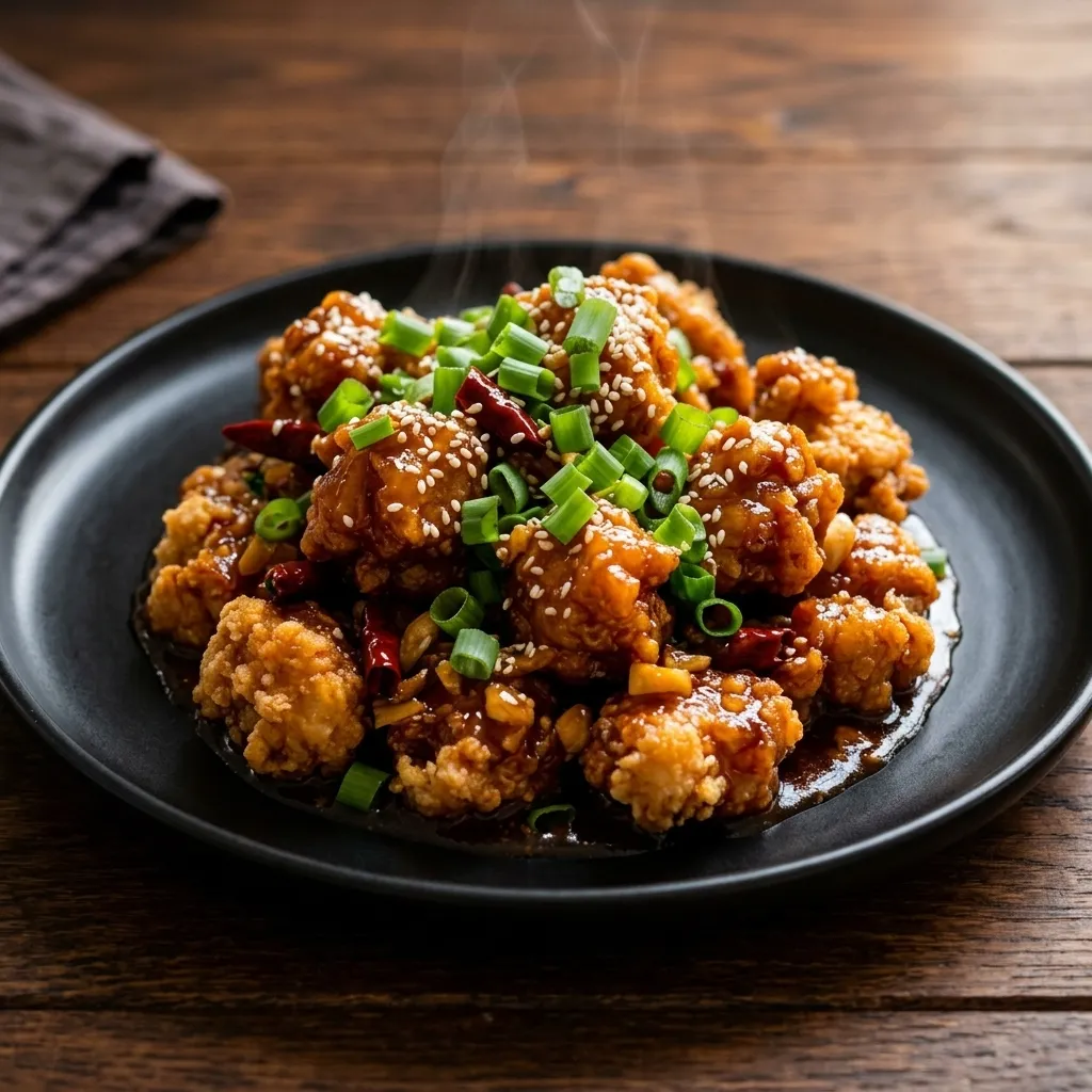 General Tso's chicken at Golden Hill Chinese Food in NE Calgary, AB