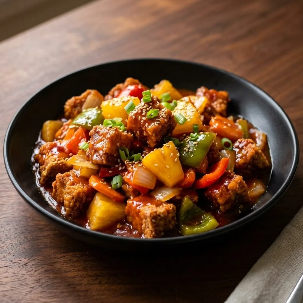 Sweet and sour pork at Golden Hill Chinese Food in NE Calgary, AB